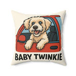 Cute Dog-Themed Faux Suede Square Pillow with Custom Message - Pet Lover Gift, Home Decor, Birthday Present, Cozy Couch Accent, Pet [...]