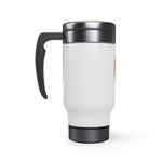 Indians Stainless Steel Travel Mug with Handle, 14oz
