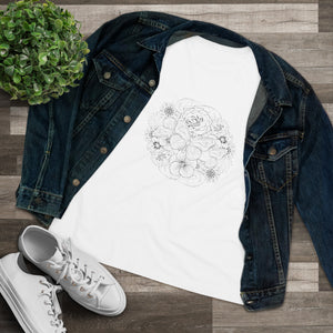 Women's Butterfly Flowers T-shirt