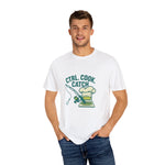 CTRL. COOK. CATCH. Unisex Garment-Dyed T-Shirt - Fun Foodie Tee for Chefs, Gamers, Gift for Cooking Lovers, Trendy Apparel