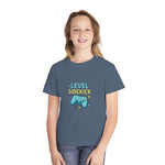 Level Sidekick Youth Midweight Tee, Gamer T-Shirt, Kid's Video Game Shirt, Playful Graphic Tee, Birthday Gift for Gamers