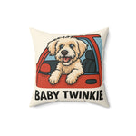 Cute Dog-Themed Faux Suede Square Pillow with Custom Message - Pet Lover Gift, Home Decor, Birthday Present, Cozy Couch Accent, Pet [...]
