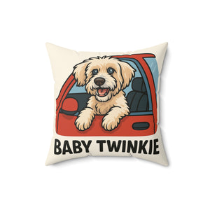 Cute Dog-Themed Faux Suede Square Pillow with Custom Message - Pet Lover Gift, Home Decor, Birthday Present, Cozy Couch Accent, Pet [...]