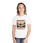 Airspace Youth Tee — "Live to Fly" Vintage Jet Aviation Graphic