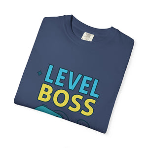 Level Boss Gamer T-Shirt: Perfect for Gamers, Birthday Gifts, Casual Wear, Gaming Events, Level-Up Celebrations