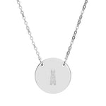 Doberman Pincher Engravable Circle Necklace — Personalized Round Pendant Jewelry