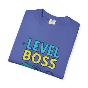 Level Boss Gamer T-Shirt: Perfect for Gamers, Birthday Gifts, Casual Wear, Gaming Events, Level-Up Celebrations