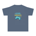 Level Sidekick Youth Midweight Tee, Gamer T-Shirt, Kid's Video Game Shirt, Playful Graphic Tee, Birthday Gift for Gamers
