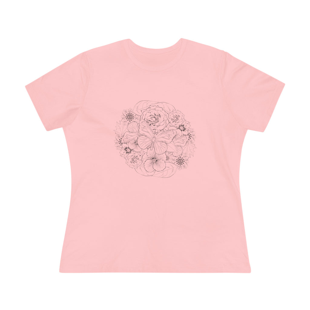 Women's Butterfly Flowers T-shirt