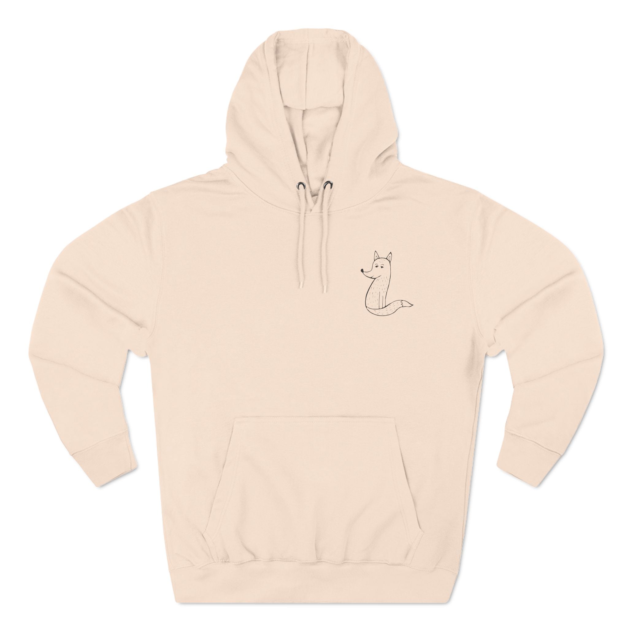 Three-Panel Fleece Hoodie