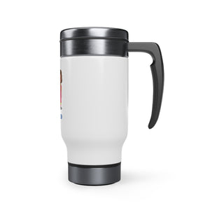 South Africa Stainless Steel Travel Mug with Handle, 14oz