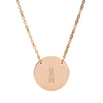 Doberman Pincher Engravable Circle Necklace — Personalized Round Pendant Jewelry