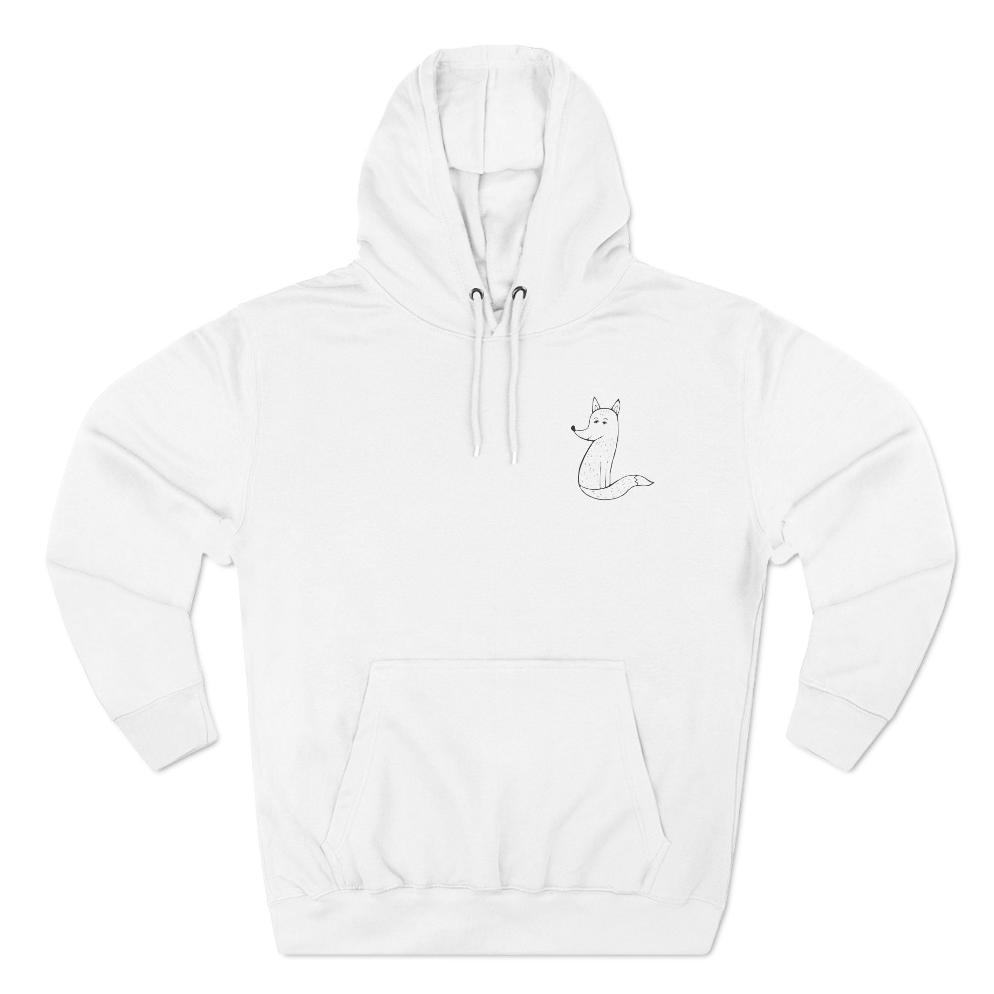 Three-Panel Fleece Hoodie