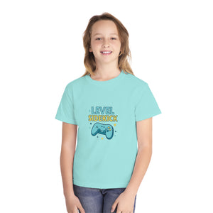 Level Sidekick Youth Midweight Tee, Gamer T-Shirt, Kid's Video Game Shirt, Playful Graphic Tee, Birthday Gift for Gamers