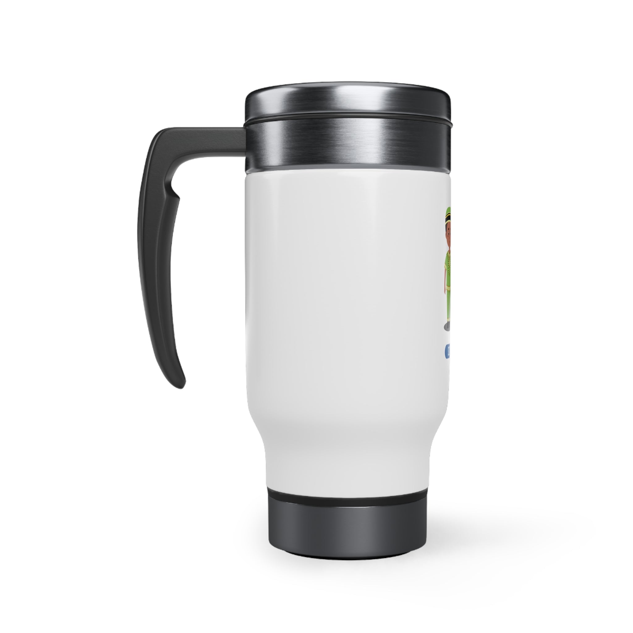 South Africa Stainless Steel Travel Mug with Handle, 14oz