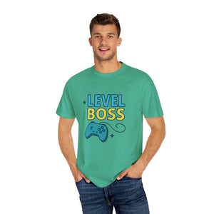 Level Boss Gamer T-Shirt: Perfect for Gamers, Birthday Gifts, Casual Wear, Gaming Events, Level-Up Celebrations