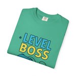 Level Boss Gamer T-Shirt: Perfect for Gamers, Birthday Gifts, Casual Wear, Gaming Events, Level-Up Celebrations