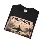 Airspace Vintage Jet T‑Shirt — "Live to Fly" Aviation Graphic Tee