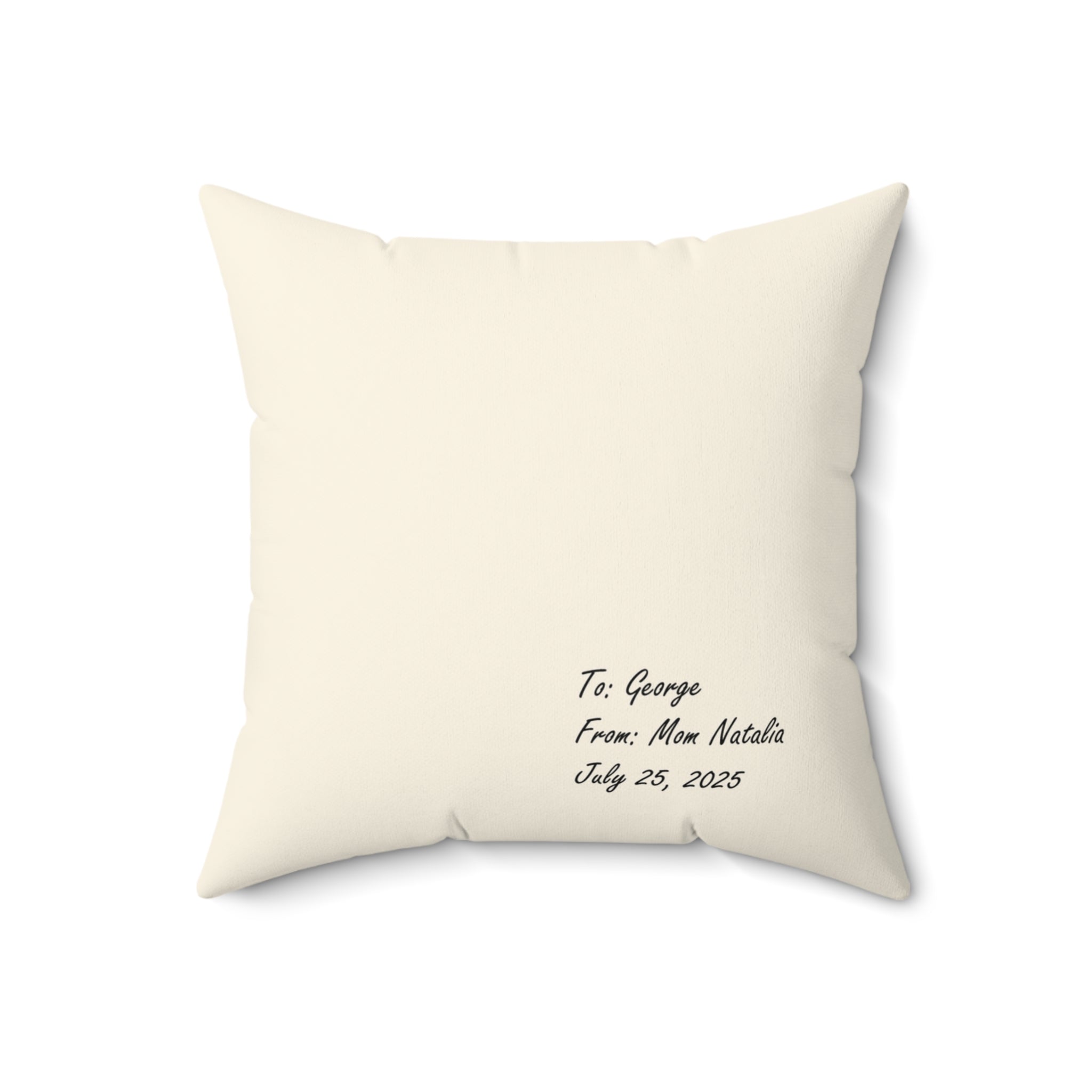 Cute Dog-Themed Faux Suede Square Pillow with Custom Message - Pet Lover Gift, Home Decor, Birthday Present, Cozy Couch Accent, Pet [...]