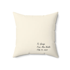 Cute Dog-Themed Faux Suede Square Pillow with Custom Message - Pet Lover Gift, Home Decor, Birthday Present, Cozy Couch Accent, Pet [...]