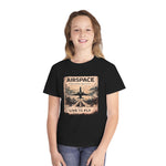 Youth Tee — 'Airspace: Born to Live to Fly' Vintage Jet Graphic