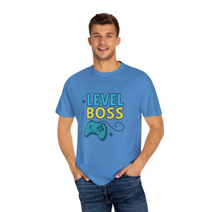 Level Boss Gamer T-Shirt: Perfect for Gamers, Birthday Gifts, Casual Wear, Gaming Events, Level-Up Celebrations