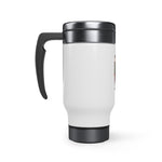 France Stainless Steel Travel Mug with Handle, 14oz