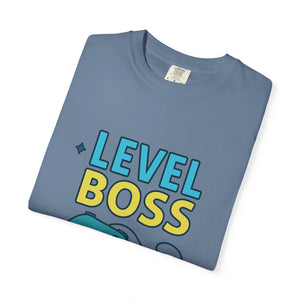Level Boss Gamer T-Shirt: Perfect for Gamers, Birthday Gifts, Casual Wear, Gaming Events, Level-Up Celebrations