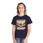 Youth Tee — 'Airspace: Born to Live to Fly' Vintage Jet Graphic
