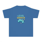 Level Sidekick Youth Midweight Tee, Gamer T-Shirt, Kid's Video Game Shirt, Playful Graphic Tee, Birthday Gift for Gamers