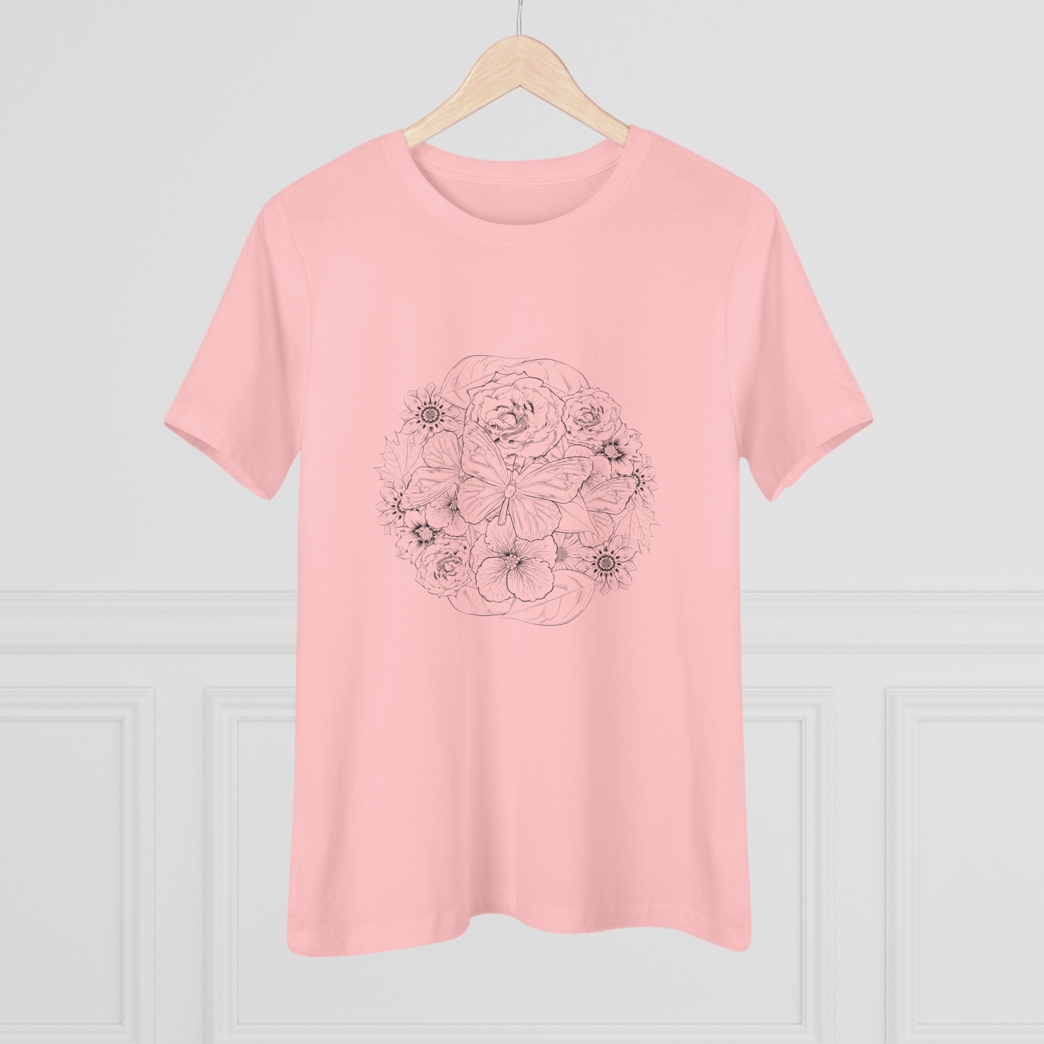 Women's Butterfly Flowers T-shirt