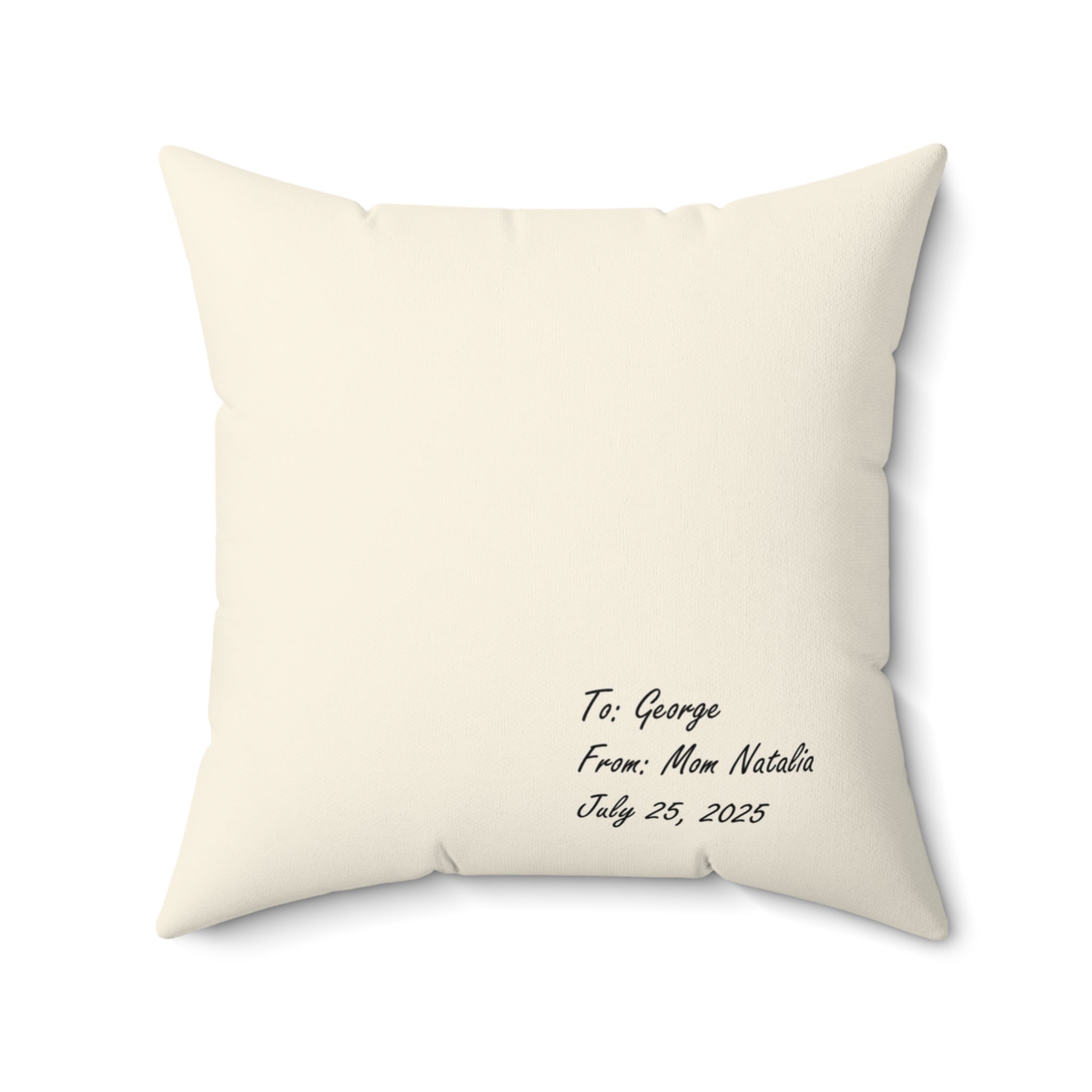 Cute Dog-Themed Faux Suede Square Pillow with Custom Message - Pet Lover Gift, Home Decor, Birthday Present, Cozy Couch Accent, Pet [...]