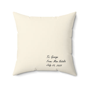 Cute Dog-Themed Faux Suede Square Pillow with Custom Message - Pet Lover Gift, Home Decor, Birthday Present, Cozy Couch Accent, Pet [...]