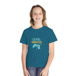 Level Sidekick Youth Midweight Tee, Gamer T-Shirt, Kid's Video Game Shirt, Playful Graphic Tee, Birthday Gift for Gamers