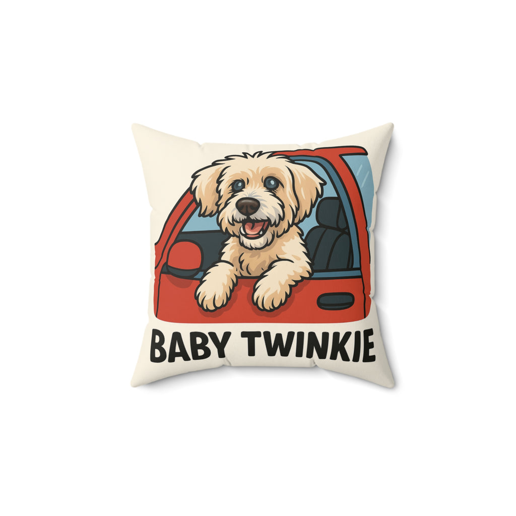 Cute Dog-Themed Faux Suede Square Pillow with Custom Message - Pet Lover Gift, Home Decor, Birthday Present, Cozy Couch Accent, Pet [...]