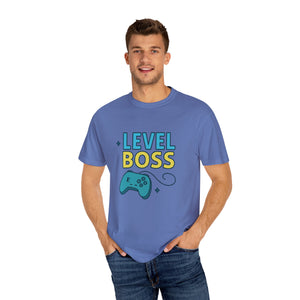 Level Boss Gamer T-Shirt: Perfect for Gamers, Birthday Gifts, Casual Wear, Gaming Events, Level-Up Celebrations