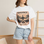 Airspace "Live to Fly" Graphic Tee — Retro Jet Pilot T‑Shirt
