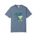 CTRL. COOK. CATCH. Unisex Garment-Dyed T-Shirt - Fun Foodie Tee for Chefs, Gamers, Gift for Cooking Lovers, Trendy Apparel