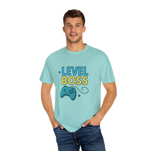 Level Boss Gamer T-Shirt: Perfect for Gamers, Birthday Gifts, Casual Wear, Gaming Events, Level-Up Celebrations