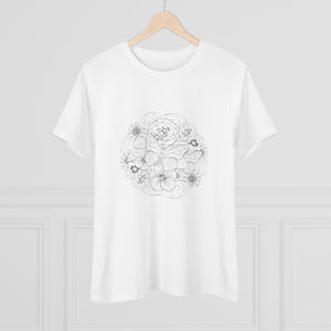 Women's Butterfly Flowers T-shirt